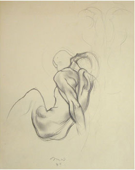 STANTON MACDONALD-WRIGHT Male Nude, Back View