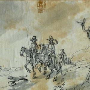 JACOB VAN HUCHTENBURGH Horsemen in Landscape