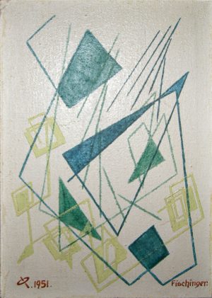 OSKAR FISCHINGER Small White Abstraction