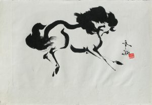 TYRUS WONG Horse Looking Away