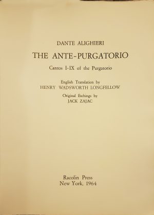 JACK ZAJAC The Ante-Purgatorio - Dante Alighieri