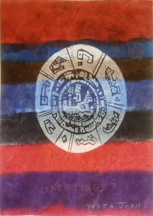 YNEZ JOHNSTON Xmas Card Greeting