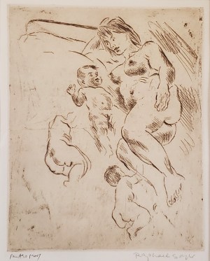 RAPHAEL SOYER Mother and Infant
